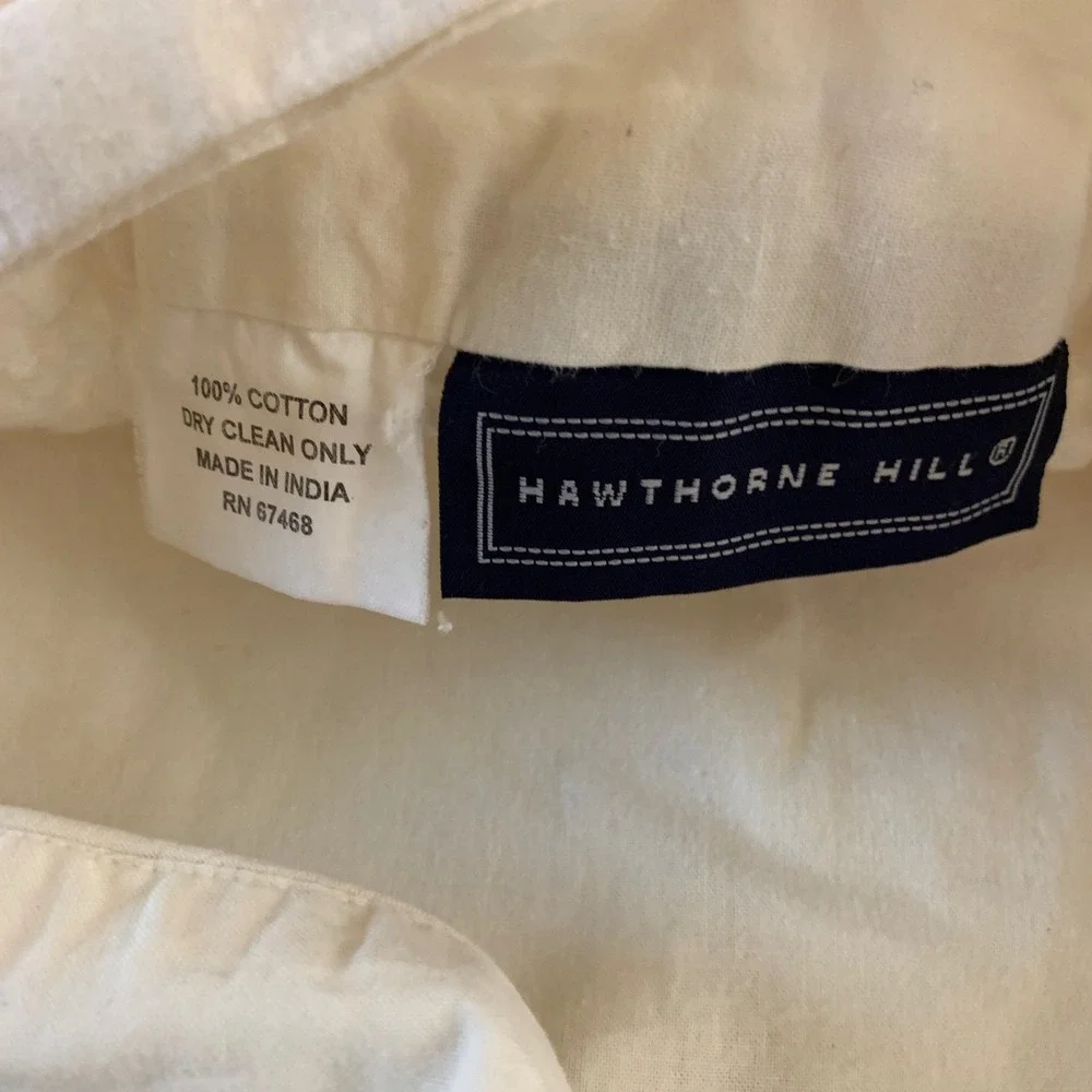 Hawthorne Hill Duvet Cover Twin‎ White Cream Waffle Weave Cotton Button Bedding